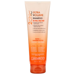 Giovanni, 2chic, Ultra-Volumen-Shampoo, für feines und weiches Haar, Mandarine und Papaya-Butter, 250 ml (8.5 fl oz)