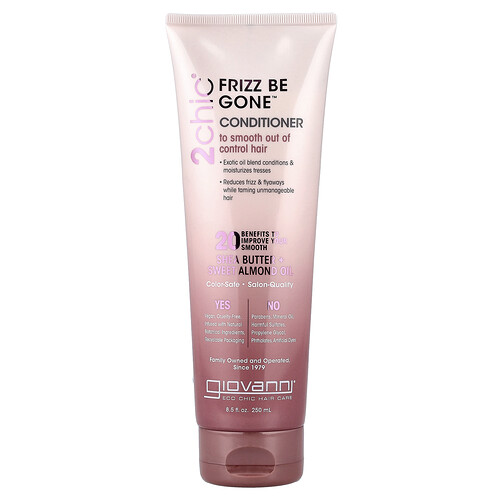 Giovanni 2chic®, Frizz Be Gone™ Conditioner, Shea Butter + Sweet Almond Oil, 8.5 fl oz (250 ml)
