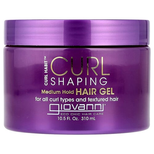 Giovanni, Curl Habit™, Gel moldeador de rizos para el cabello, Fijación media, Para todo tipo de rizos y cabello texturizado, 310 ml (10,5 oz. líq.)