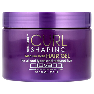 جيوفاني‏, Curl Habit ™ ، جل تشكيل الشعر المجعد ، ثبات متوسط ، لجميع أنواع التموجات والشعر المجعد ، 10.5 أونصة سائلة (310 مل)