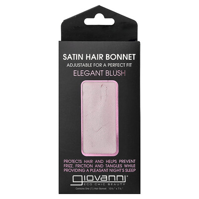 Product Image for Giovanni, Satin Hair Bonnet, Elegant Blush, 1 Hair Bonnet