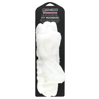 Giovanni, Diadema de spa multiusos, Blanco, 1 unidad
