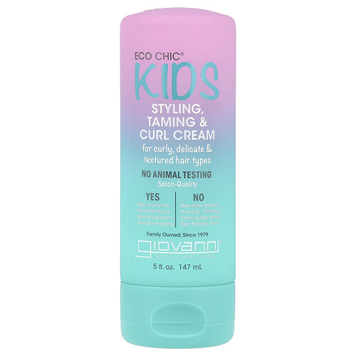 Giovanni, Eco Chic® Kids, Styling, Taming & Curl Cream, 5 fl oz (147 ml)