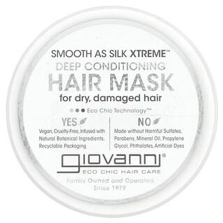 Giovanni, Smooth As Silk Xtreme ™, маска для волос глубокого кондиционирования, 295 мл (10 жидк. унц.)