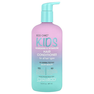 Giovanni, Eco Chic® Kids, Nourishing & Detangling Hair Conditioner, For All Hair Types, 16.5 fl oz (487 ml)