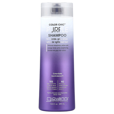 Product Image for Giovanni, Color Chic , Purple Shampoo , 13.5 fl oz (399 ml)