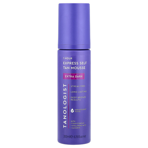 Tanologist, Express Self Tan Mousse, Extra Dark, 200 ml