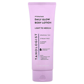 Tanologist, Loción corporal para el brillo diario, Claro a medio, Verano, 250 ml (8,45 oz. líq.)