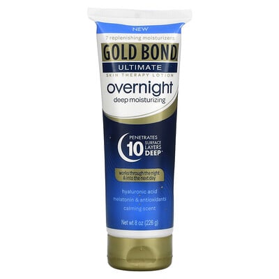 Gold Bond Ultimate, лосьон для ухода за кожей, глубокое увлажнение на ночь, 226 г (8 унций)