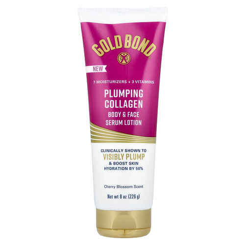 Gold Bond Plumping Collagen, Body & Face Serum Lotion, Cherry Blossom, 8 oz (226)