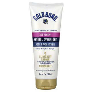 Gold Bond, Age Renew®, Retinol Overnight, Body & Face Lotion, 7 oz (198 g)