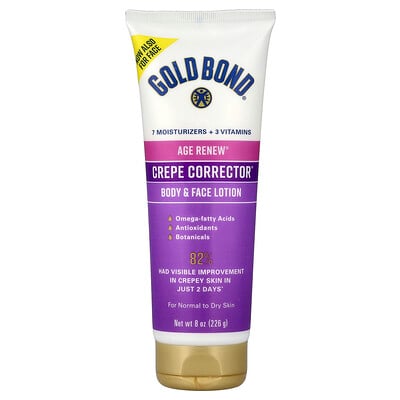 Product Image for Gold Bond, Age Renew , Crepe Corrector , Body & Face Lotion, For Normal to Dry Skin, 8 oz (226 g)