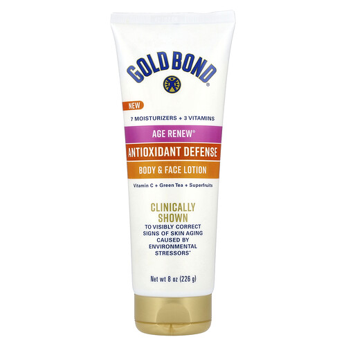 Gold Bond, Age Renew®, Antioxidant Defense, Body & Face Lotion, 8 oz (226 g)
