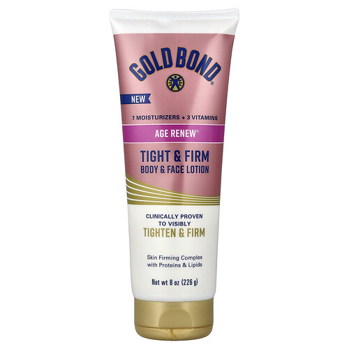 Gold Bond Age Renew®, Tight & Firm, Body & Face Lotion, 8 oz (226 g)