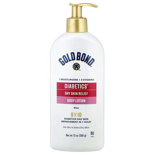 Gold Bond, Diabetics, Body Lotion, Dry Skin Relief, Aloe, For Dry to Extra Dry Skin, 13 oz (368 g)