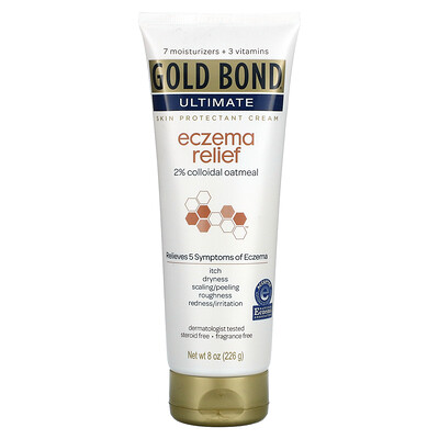 Gold Bond Ultimate Eczema Relief, крем для защиты кожи, без отдушек, 226 г (8 унций)