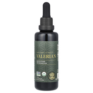 Global Healing, Nyers gyógynövénykivonat, valerian, 2 fl uncia (59,2 ml)