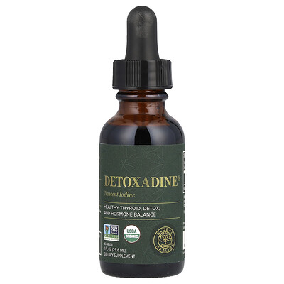 Global Healing, Detoxadine, Yodo naciente, 29,6 ml (1 oz. líq.)