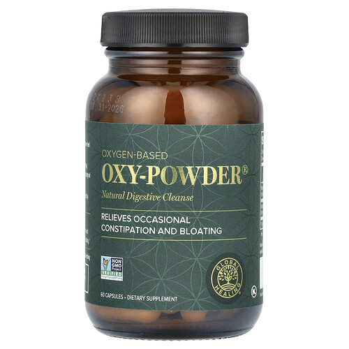 Global Healing, Oxy-Powder, natürliche Verdauungsreinigung, 60 Kapseln