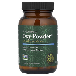 Global Healing, Oxy-Powder, Limpieza digestiva natural, 60 cápsulas