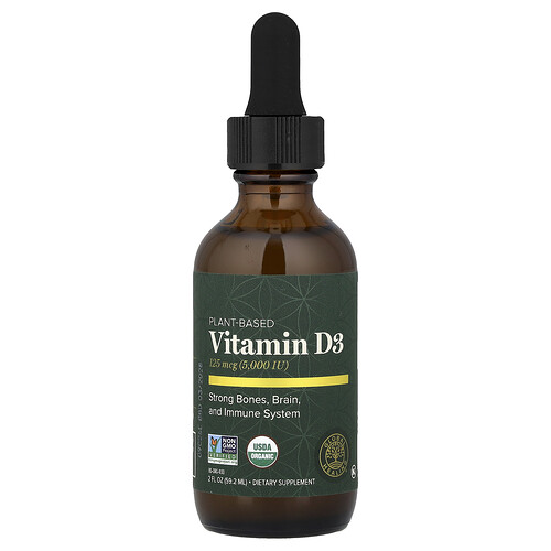 Global Healing, Vitamina D3 de origen vegetal, 59,2 ml (2 oz. líq.)