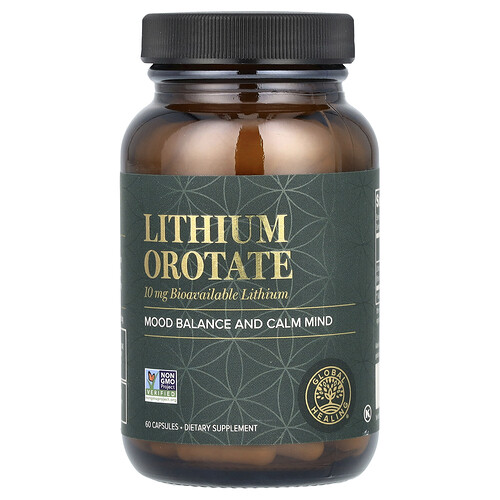 Global Healing, Lithiumorotat, 60 Kapseln (10 mg pro Kapsel)