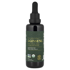 Raw Herbal Extract™, 5 інгредієнтів женьшеню, 59,2 мл (2 рідк. унції)
