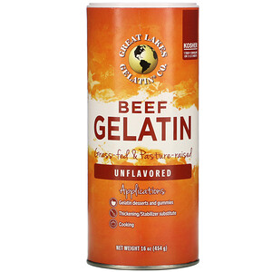 Грэйт Лэйкс Гелатин Ко, Beef Gelatin, Unflavored, 16 oz (454 g) отзывы покупателей