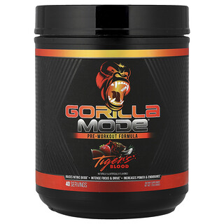 Gorilla Mind, Mode®, Antrenman Öncesi Formülü, Tigers Blood, 1,76 lb (800 g)
