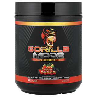 Gorilla Mind, Mode®，锻炼前补剂配方，混合水果味，1.74 磅（788 克）