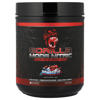 Gorilla Mind, Mode Nitric®, Προπροπονητική Φόρμουλα Χωρίς Διεγερτικά, Bombsicle, 768 g