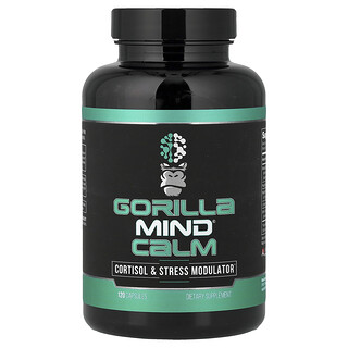 Gorilla Mind, Calm, кортизол и модулатор на стрес, 120 капсули