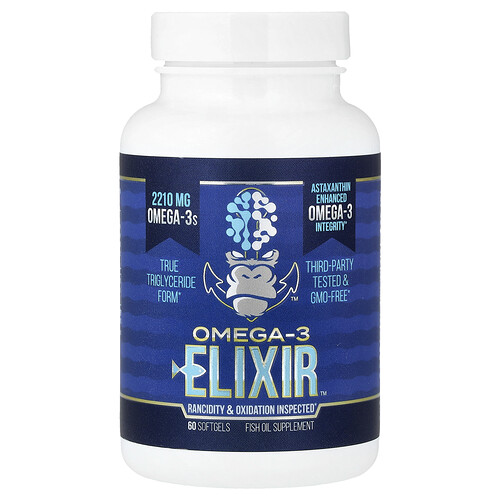 Gorilla Mind Omega-3 Elixir™, 60 Softgels
