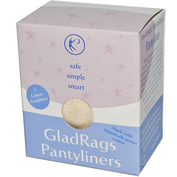 GladRags, Гигиенические прокладки 3 прокладки из хлопка (Discontinued Item) 