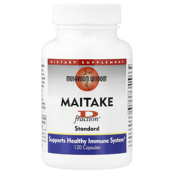 Mushroom Wisdom Maitake D Fraction®, Standard, 120 Capsules