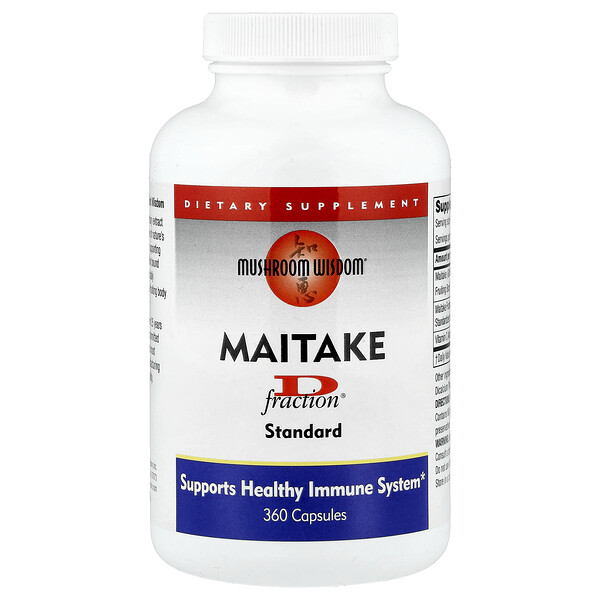 Mushroom Wisdom Maitake D-Fraction®, Standard, 360 Capsules
