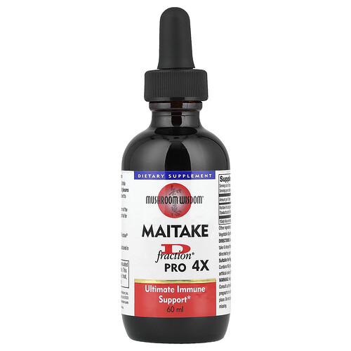 Mushroom Wisdom Maitake D Fraction®, Pro 4X, 60 ml