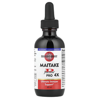 ماشروم ويسدوم‏, Maitake D-Fraction ، Pro 4X ، 60 مل (22 ملجم لكل جرعة)
