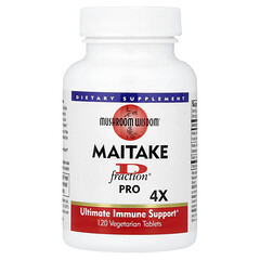 Maitake D-Fraction®, Pro 4X, 120 вегетаріанських таблеток