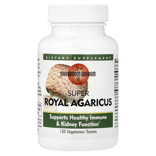 ماشروم ويسدوم‏, Super Royal Agaricus ، 120 قرصًا نباتيًا