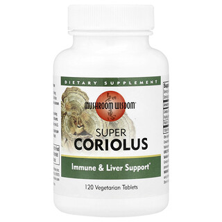 ماشروم ويسدوم‏, Super Coriolus ، 120 قرصًا نباتيًا