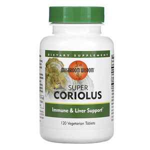 Отзывы о Машрум Виздом, Super Coriolus, 120 Vegetarian Tablets