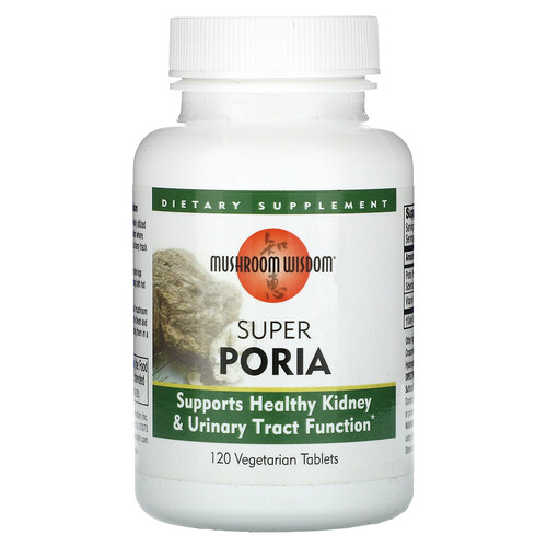 Mushroom Wisdom, Super Poria, 120 vegetarische Tabletten
