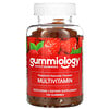 Gummiology, мультивитамины для взрослых в жевательных таблетках, с натуральным вкусом малины, 100 вегетарианских жевательных таблеток
