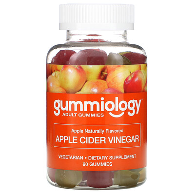 

Gummiology жевательные таблетки с яблочным уксусом, для взрослых, с натуральным яблочным вкусом, 90 вегетарианских жевательных таблеток
