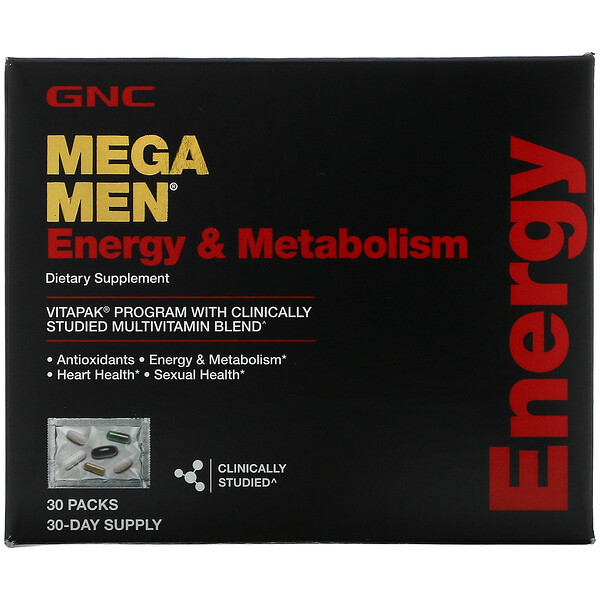 GNC‏, Energy & Metabolism Vitapak Multivitamin Blend, 30 Packs