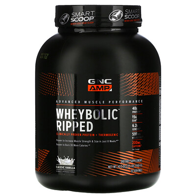 

GNC AMP WheyBolic Ripped классическая ваниль 1148 4 г (2 5 фунта)