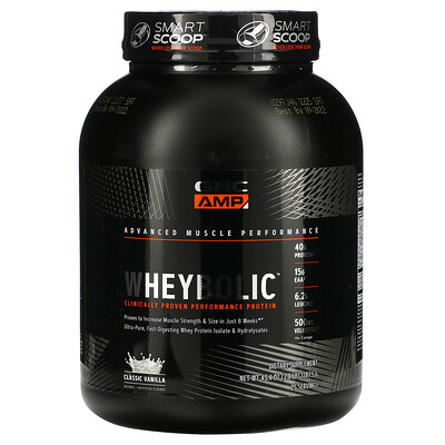 

GNC AMP Wheybolic Classic Vanilla 2.8 lb (1287.5 g)