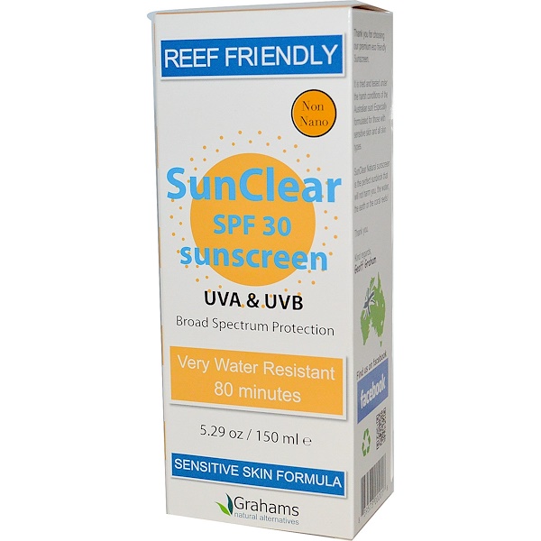 Grahams Natural Alternatives, SunClear, Sunscreen, SPF 30, 5.29 oz (150 ml) (Discontinued Item) 