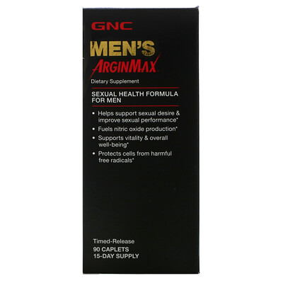 GNC Men's ArginMax, Timed-Release, 90 Caplets
